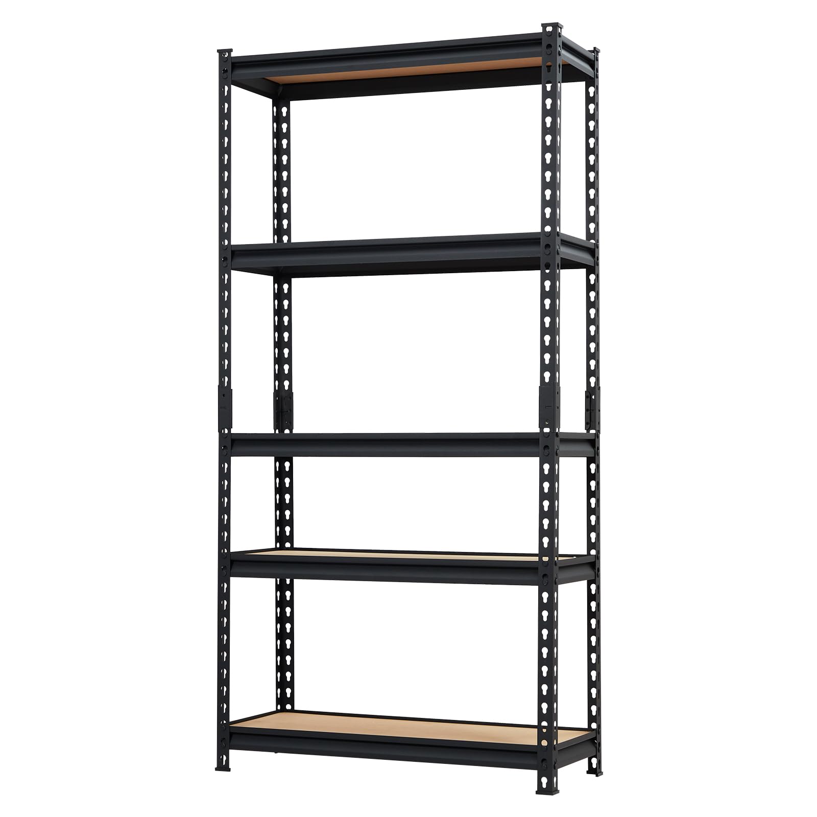 EliteEdge Heavy Duty Storage Shelves 5-Tier Shelving Unit, 2500 LBS Capacity Metal Rack for Garage Kitchen Pantry, Adjustable Shelves, 35" L x 18" W x