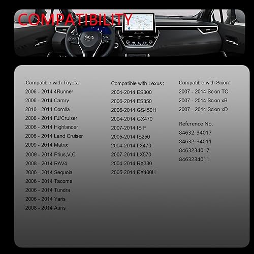 Miniatura 3 de El conjunto de interruptor de control de crucero automotriz reemplaza 84632-34011 84632-34017 para Toyota Corolla 2010-2014 Camry, Highlander 2017