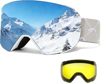 VCOROS Magnetic Ski Snowboard Goggles YH693C Quick Swap Lens for Men Women