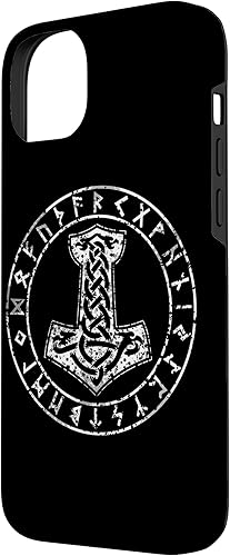 Miniatura 2 de Funda para iPhone 14 Plus Mjolnir Thor Hammer Viking Norse Mythology