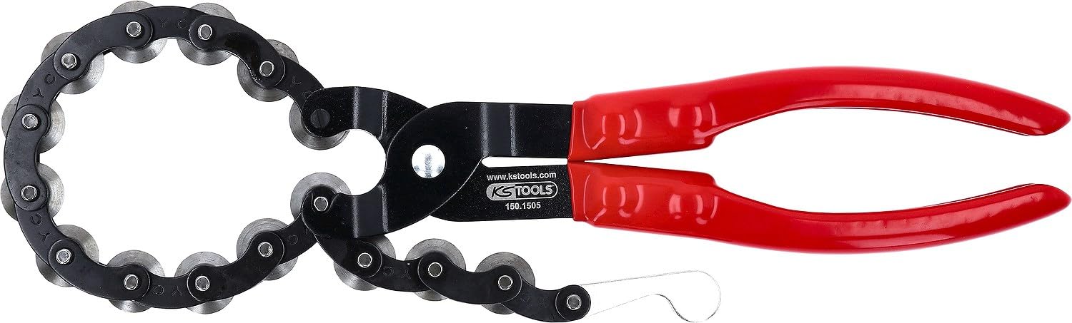 KS Tools 150.1505 - Cortatubos de cadena para tubos de escape de acero fino