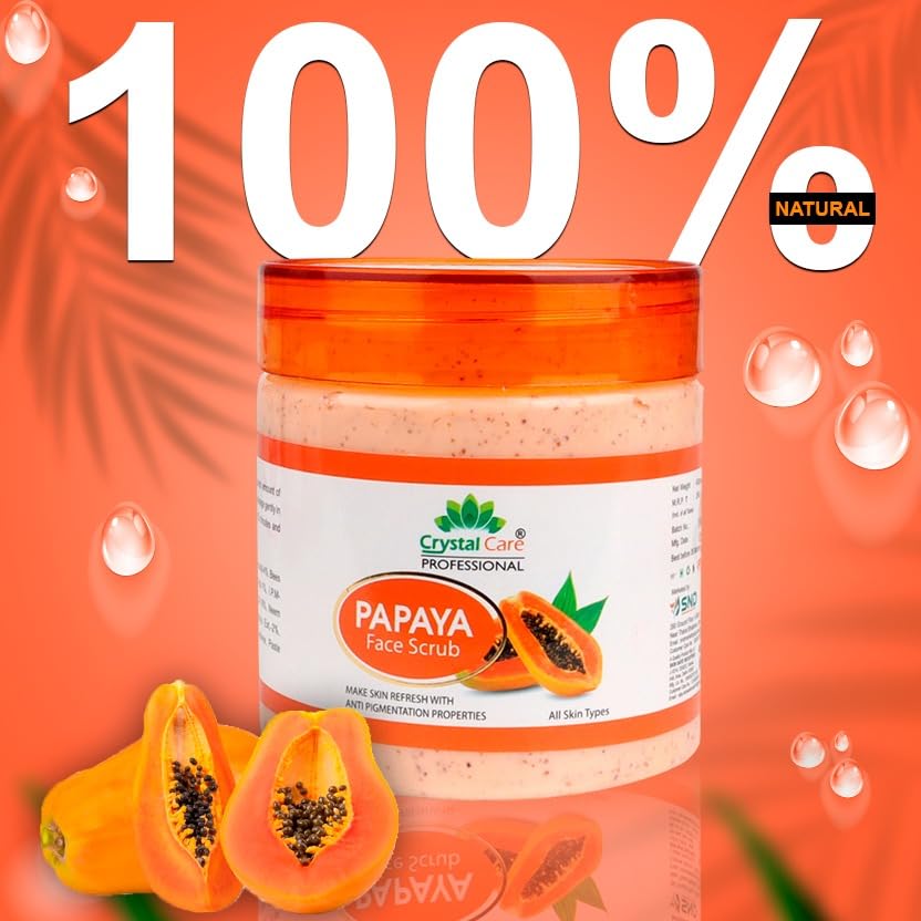 Image of Papaya Face Scrub for All Skin Types for Men and Women (400G)