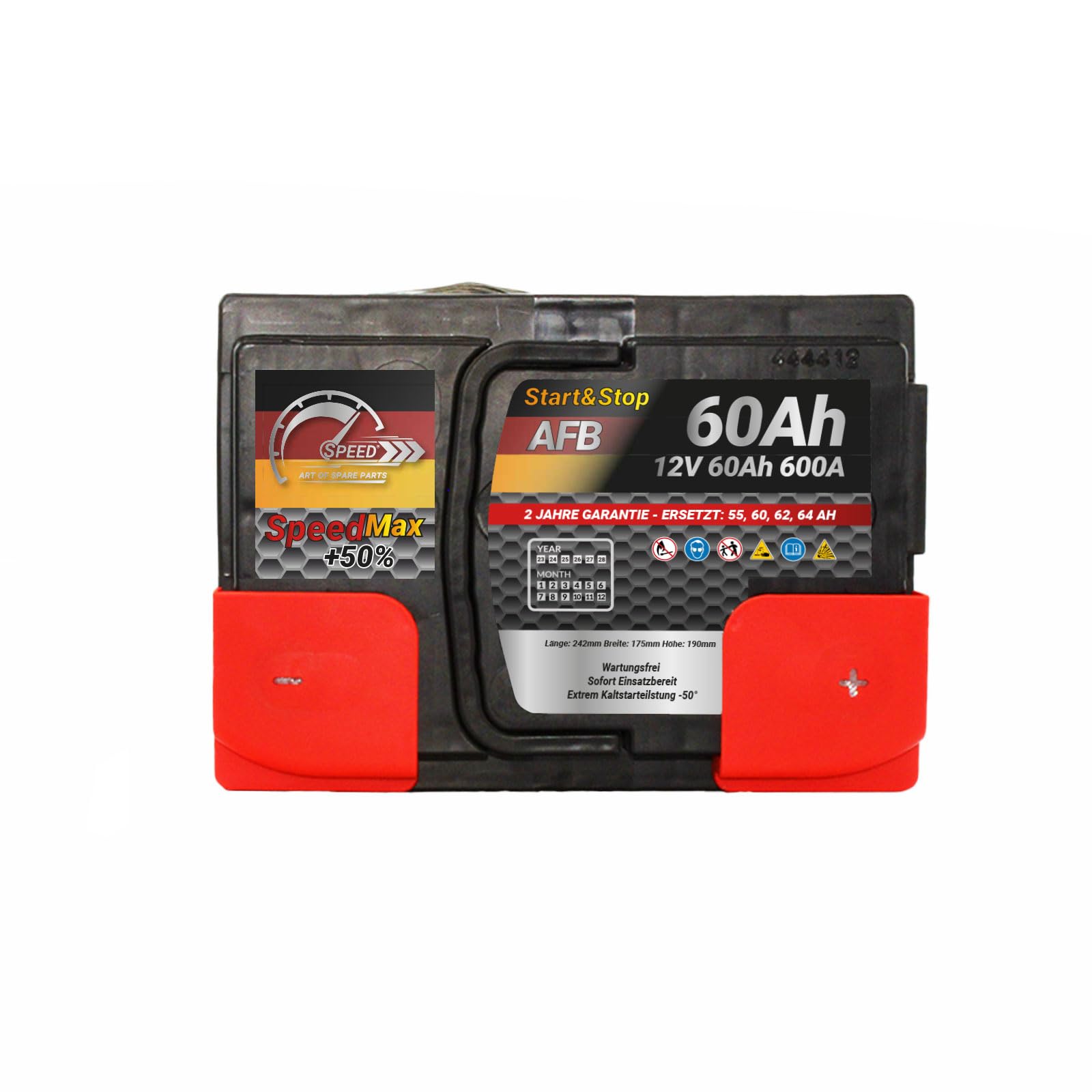 SMC bateria Auto 60Ah AFB Speed Max 600A 12V L2 Start&Stop 242x175x190 mm EFB