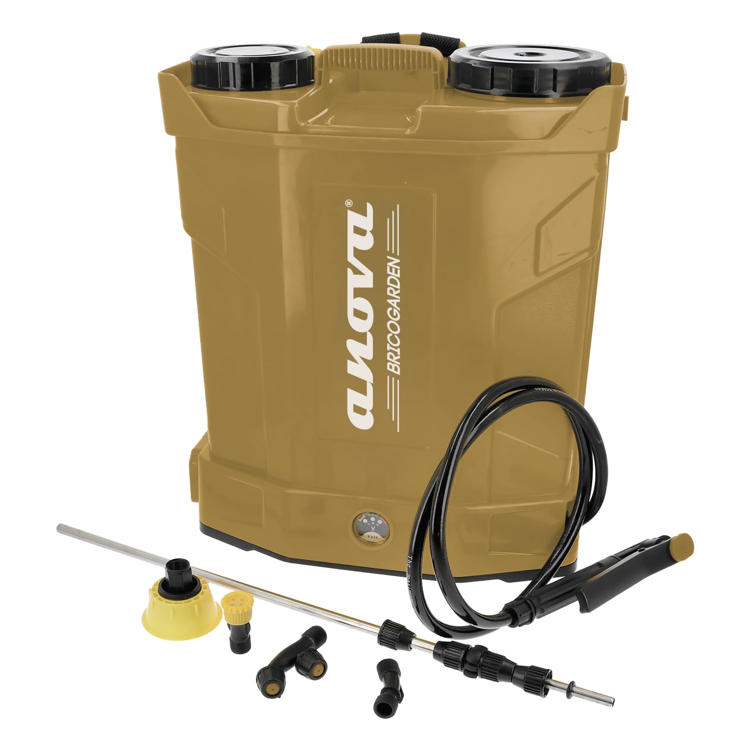 Bricogarden - Spruzzatore, 0,15 ~ 0,4 MPA, 6,2 kg, volume serbatoio 16 l, portata 1,2 ~ 2,2 l/min, per trattamenti fitosanitari, irrigazione e giardinaggio, design robusto