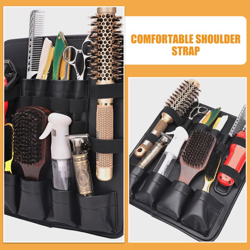Healvian Barber Bag for Equipment Adjustable Hair Stylist Bag with Scissor and Clipper Pouch Portable Hairdressing Tool Organizer - Image 4