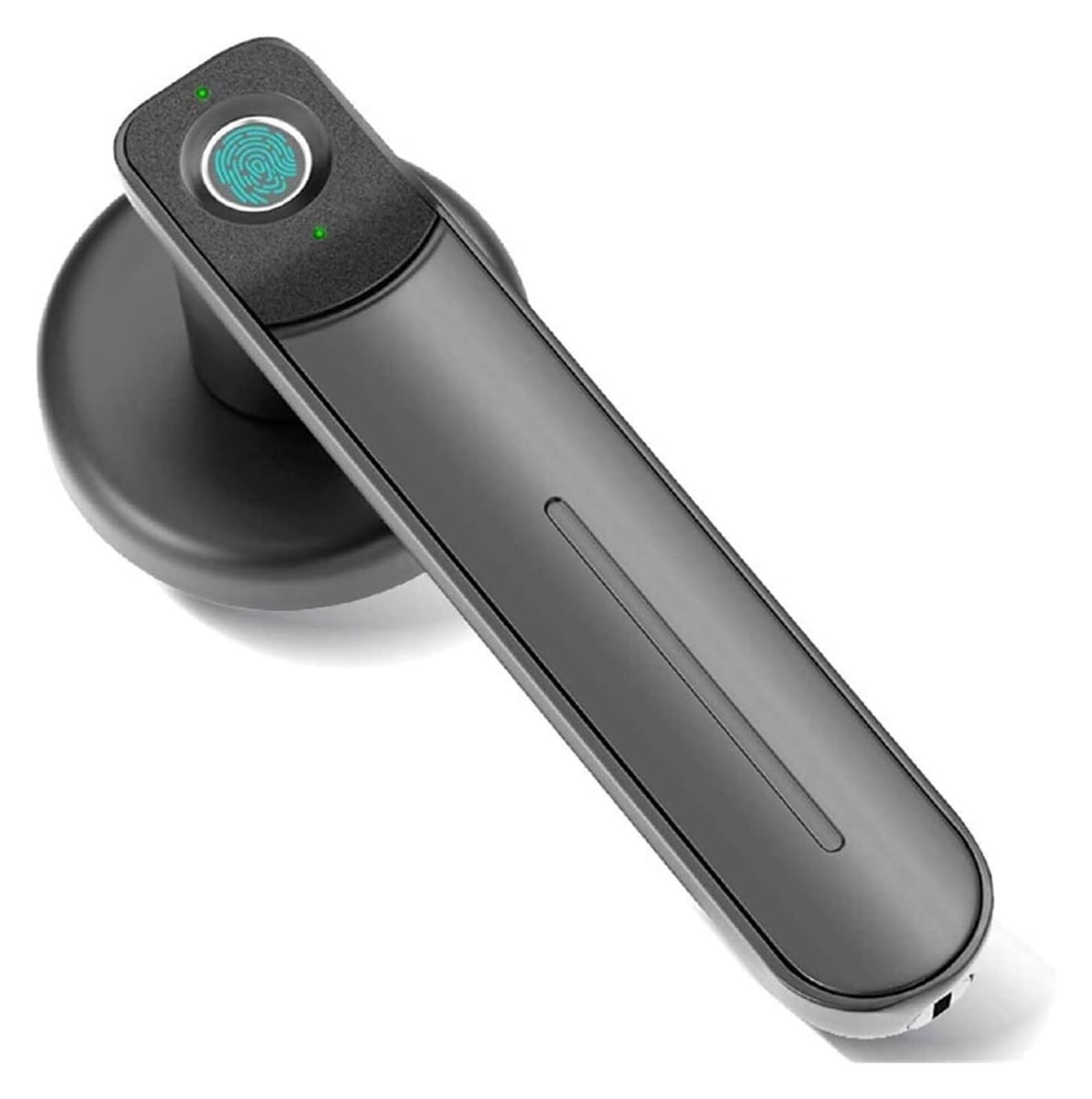 Serrure intelligente en alliage de zinc noir avec empreinte digitale et clés