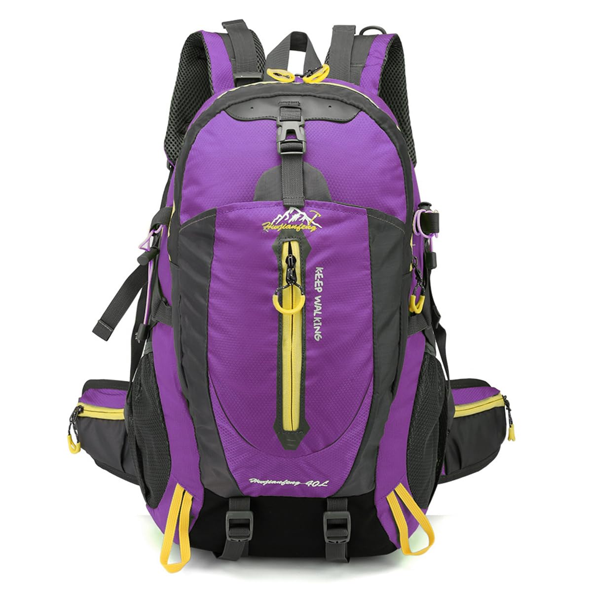 OLYSPM Hiking Backpack,40L Waterproof Camping Backpack with Adjustable Shoulder Straps,Camping Bag Men Women for Hiking,Camping,Trekking