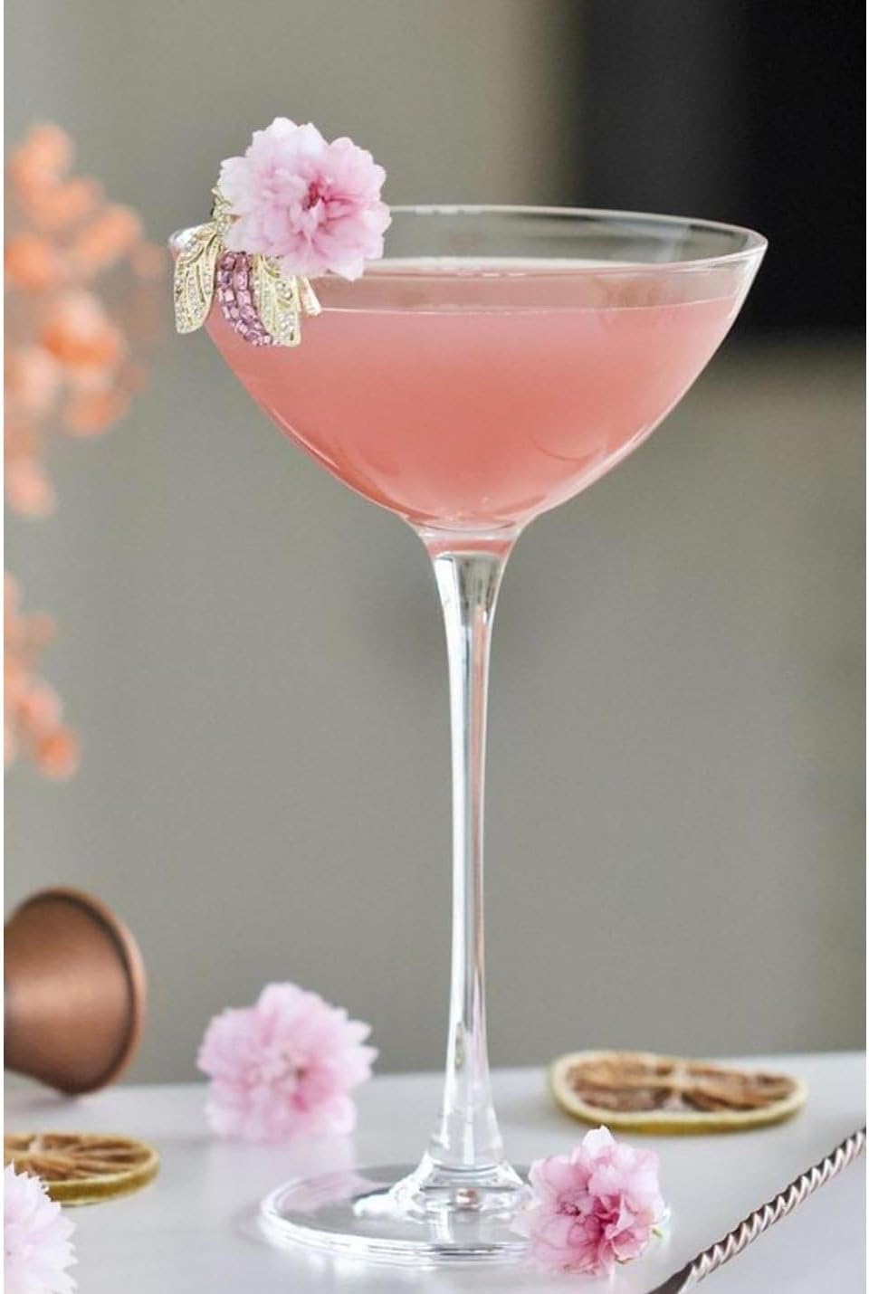 The Coupetini Cocktail Glass - Unique Coupe and Martini Hybrid, 2-Piece Set for Serving Cocktails with Conversation (Gift Box Collection)