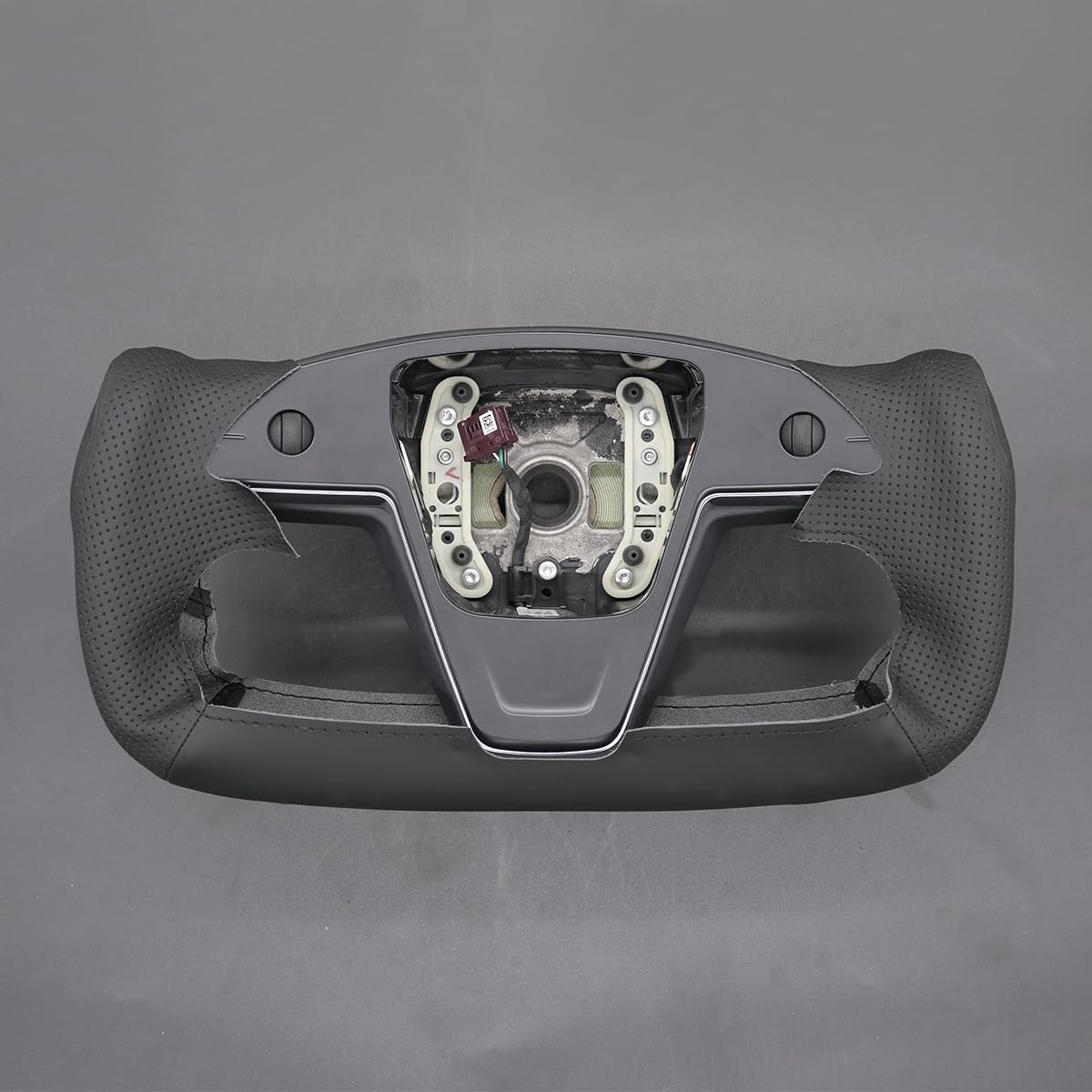 MEWANT Funda de Volante para Yoke Style Steering Wheel para Tesla Model S 2021-2023 / Model X 2021-2023 Cubierta de Volante | Style Steering Wheel / Tesla Model S 2021-2023 / Model X 2021-2023 Yoke Transpirable Para Volantes Calefactados Duradero