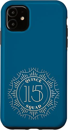 Funda para iPhone 11 Quince Squad 15 años Cumpleaños Vintage Quinceañera Sun Design Case