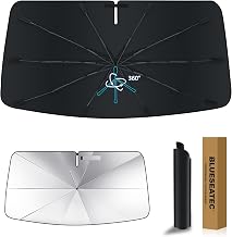 (2026 Enhanced Version, 360° Rotatable) Honda N-Box JF3 JF4 Series, Compatible Windshield Sunshade 2nd Generation, H29.9 to R5.10, Umbrella Type, UV Protection, Bendable Umbrella Handle, Light Insulation, Easy to Put On and Take Off, Designed for Car Stay