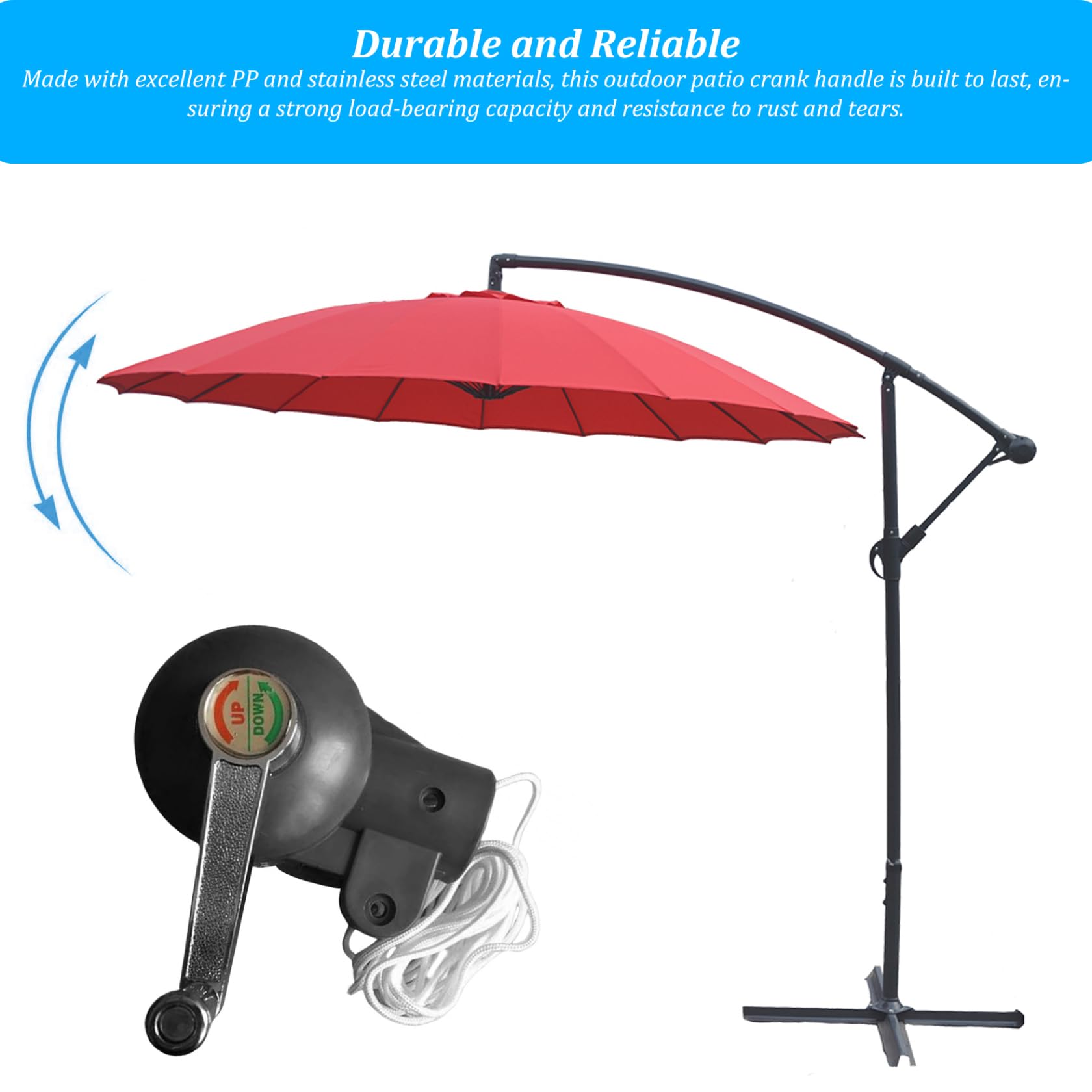 crank handle 3 4 inch patio umbrella Amazon.com : CUCUFA Patio Umbrella Crank Handle dia. 43mm Heavy Duty  Anti-rust Rotary Universal Detachable Handles Replacement Part for Outdoor  Parasol Patio Umbrella Replacement Parts : Patio, Lawn & Garden