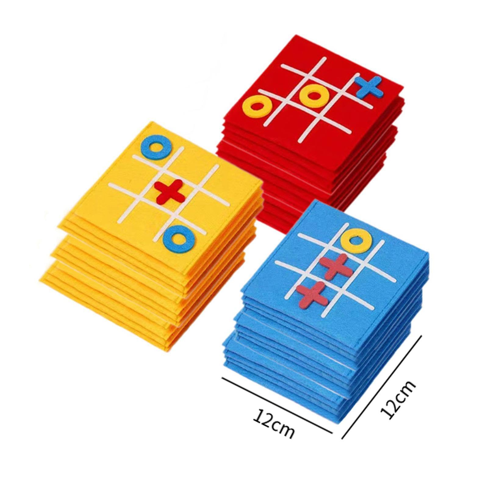 12 Teiliges Zehenbrettspiel für XO Interactive, EIN Interaktives, Pädagogisches Filz Intelligenzpuzzle Spielzeug, Geeignet für Kinder Und Erwachsene, 36 Stück