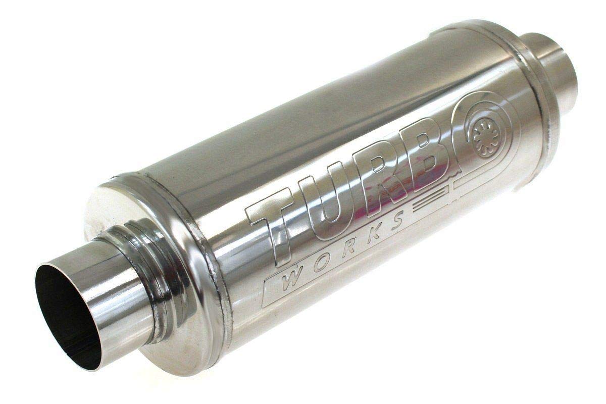 V-Maxzone M-6457 - Marmitta centrale per giradischi RS 409SS 2,5", 450 mm