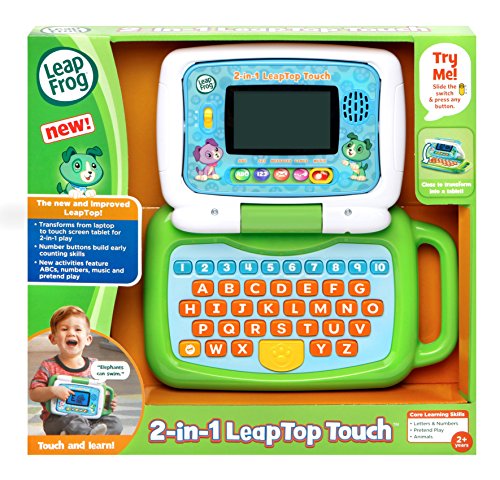 LeapFrog 2 in 1 LeapTop Touch Laptop, Green, Learning Tablet for Kids with 10 Modes of Play, Kids Laptop with Letters - Image 4