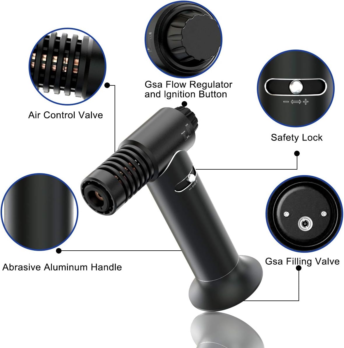 Blасk Frіdау - 80% оƒƒ Multipurpose Butane Torch, MDee Kitchen Culinary Torch, Refillable Lighter, Adjustable Flame Blow Torch, with Safty Lock, Perfect for Baking, Welding, DIY Crafts and more(Black,Gas Not Included) Buу 2 gеt 3 Multipurpose Butane Torch, MDee Kitchen Culinary Torch, Refillable Lighter, Adjustable Flame Blow Torch, with Safty Lock, Perfect for Baking, Welding, DIY Crafts and more(Black,Gas Not Included)