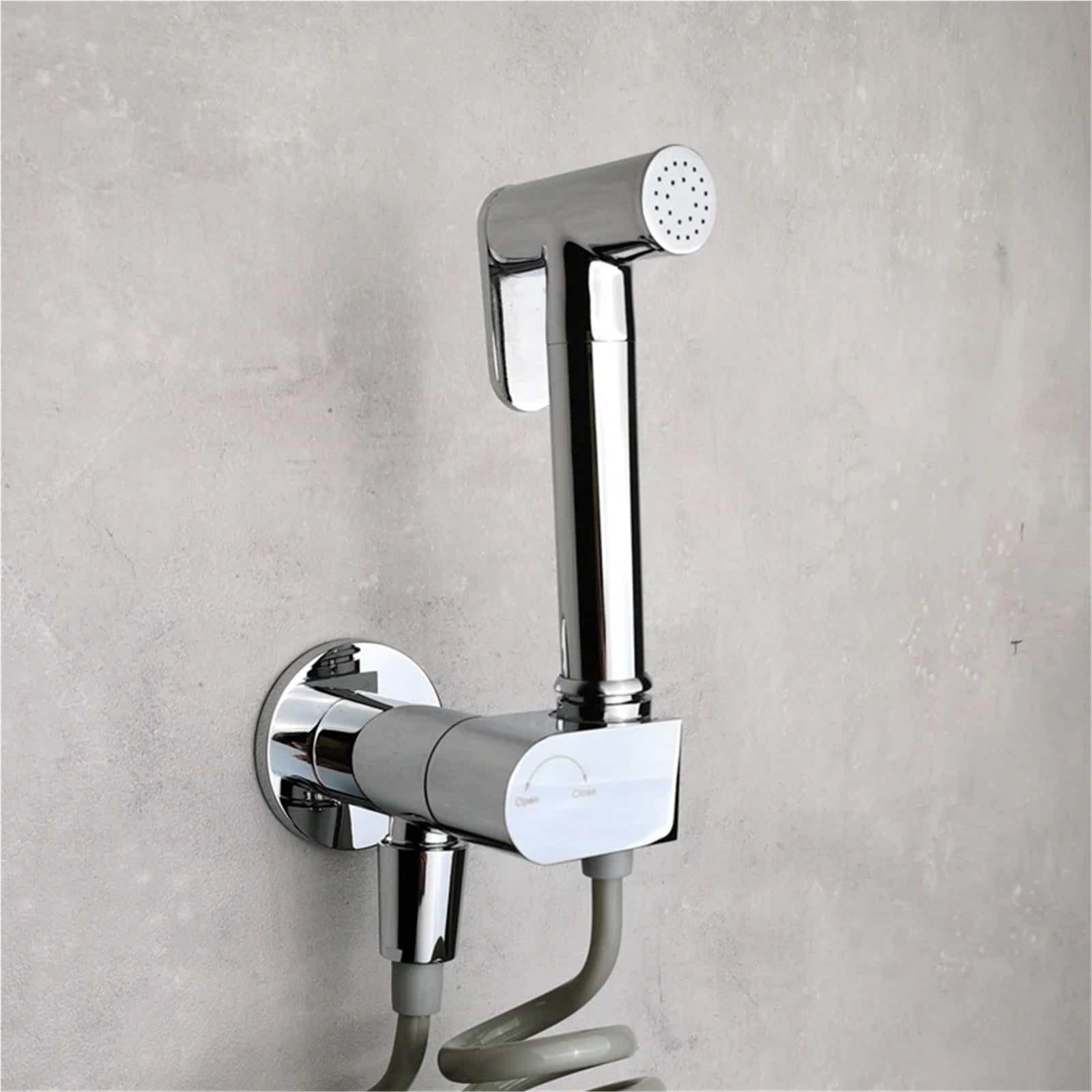 Bidet-Sprühset aus verchromtem Messing