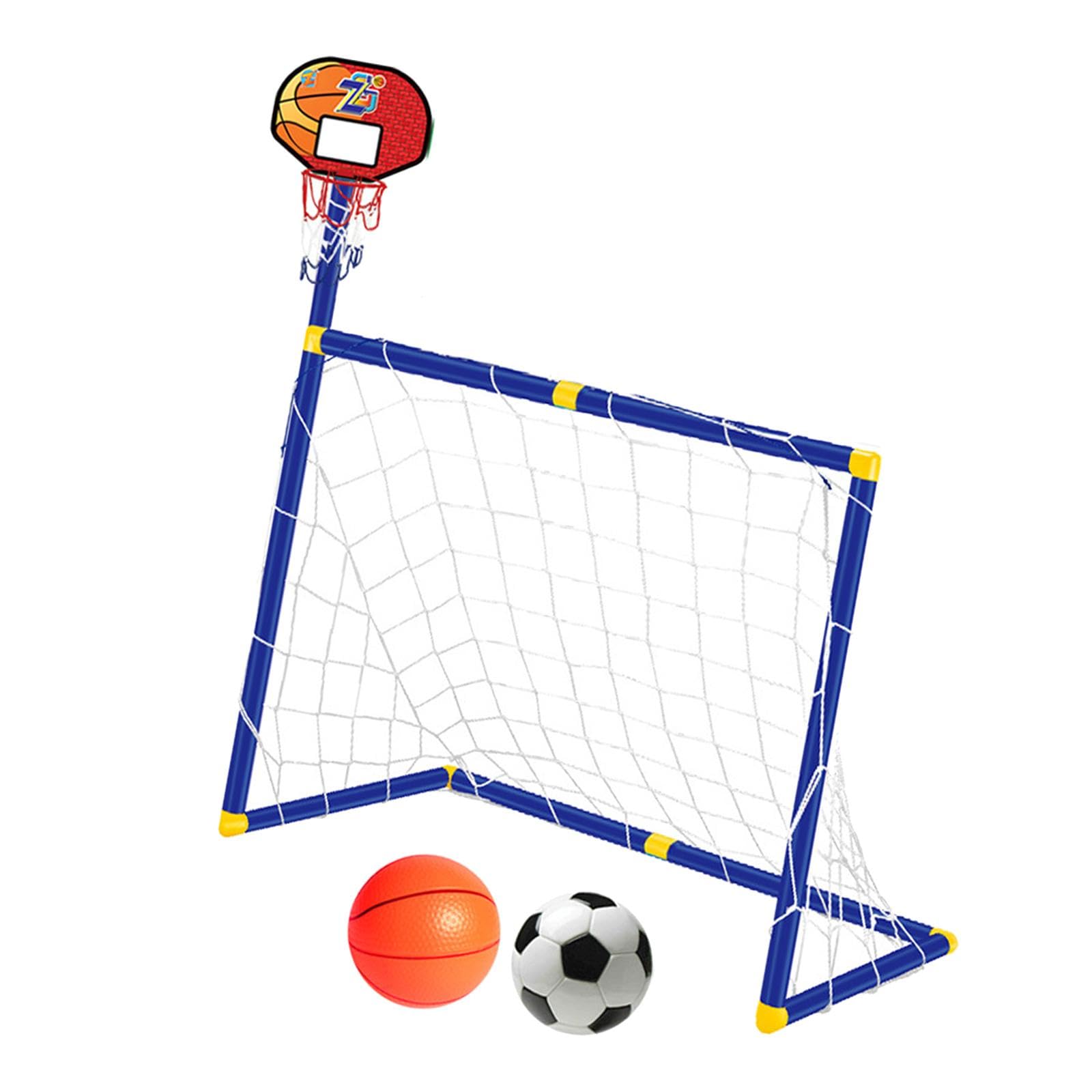 TRENDYNEST Basketball Hoop with Soccer Goal Football Goal Basketball Board for Training Red | Goals & Nets | Soccer-image-43