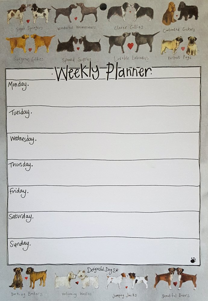Alex ClarkDelightful Dogs A4 Weekly Planner