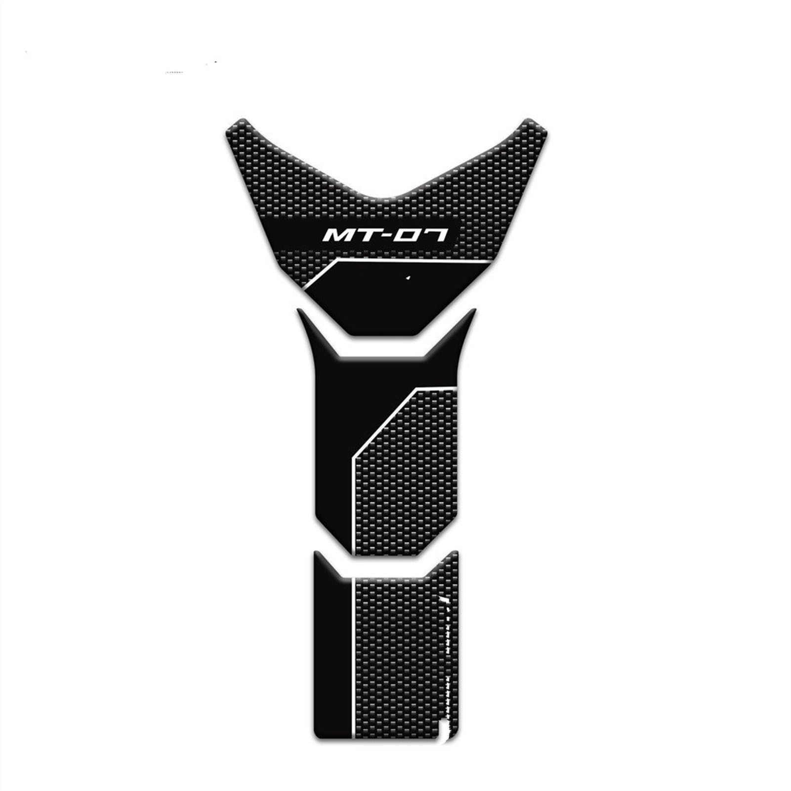 Motorcycle Fuel Tank Cap Sticker Decal Traction Side Pad Gas Knee for Yamaha MT-07 Mt07 Fishbone Tank Pad(Color4)