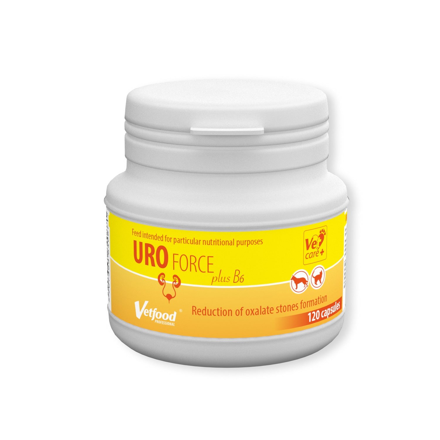 UroForce Plus | Reduce el Riesgo de oxalatos y uratos | contra la orina ácida | para Perros y Gatos | 120 cápsulas