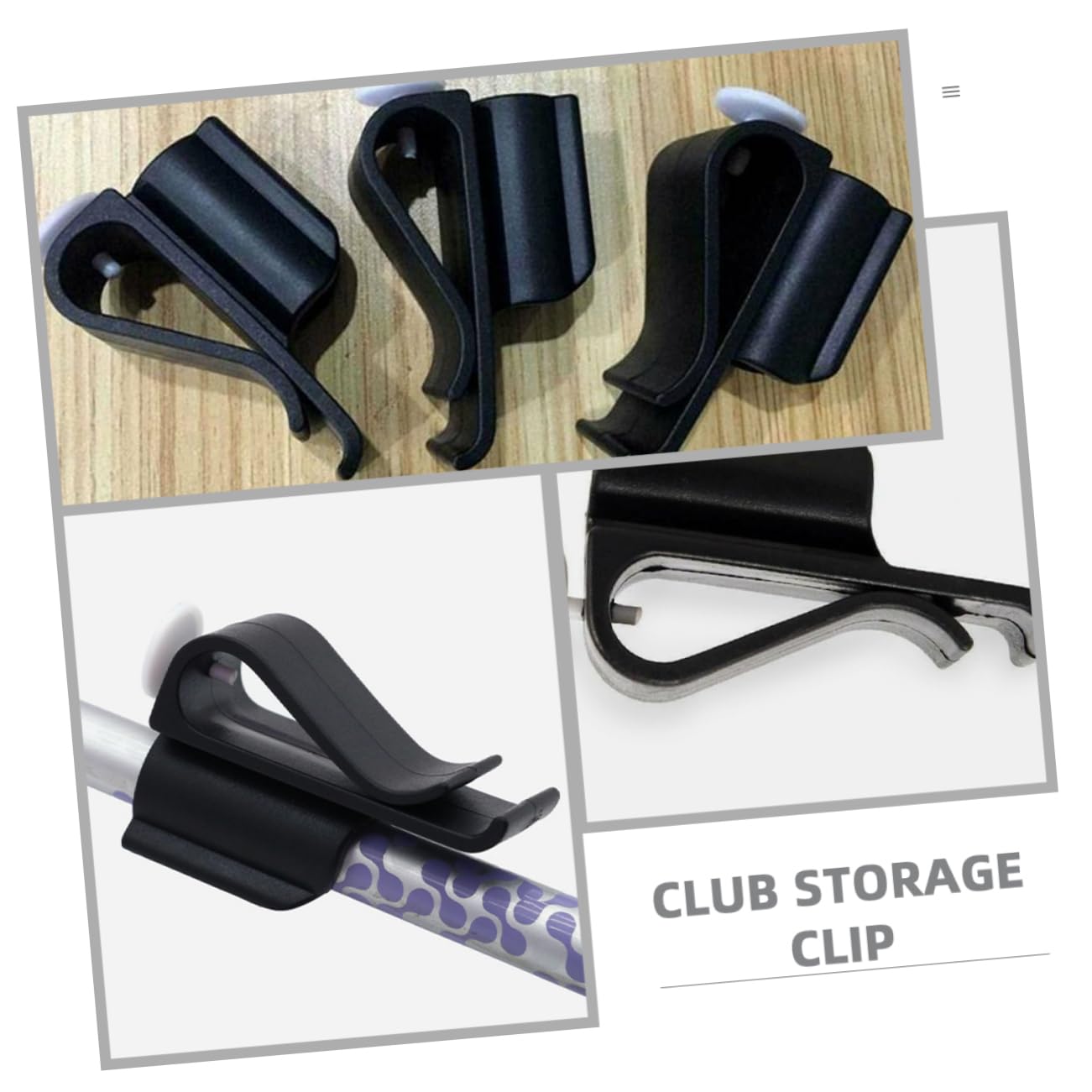 LIOOBO Golfschläger-Clip Stichworte Unterstützung Putter Veranstalter Putten Leicht Golfschlägertasche Stöcke Vereinsinhaber Golfclip Black Abs