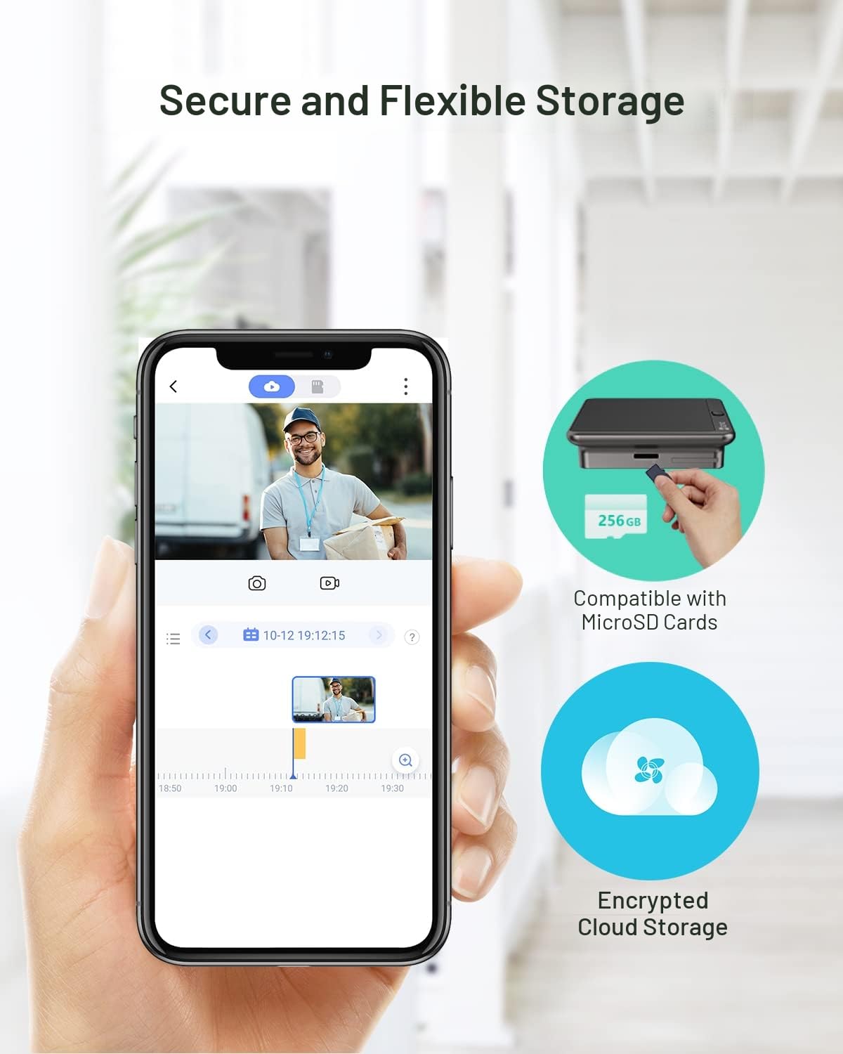 EZVIZ Mirilla Digital de Puerta con Pantalla Táctil a Color de 4.3'' Cámara Video Timbre Inalámbrico Monitor con Batería Recargable 4600mAh,PIR Detección de Movimiento,Audio Bidireccional,Modelo CP4