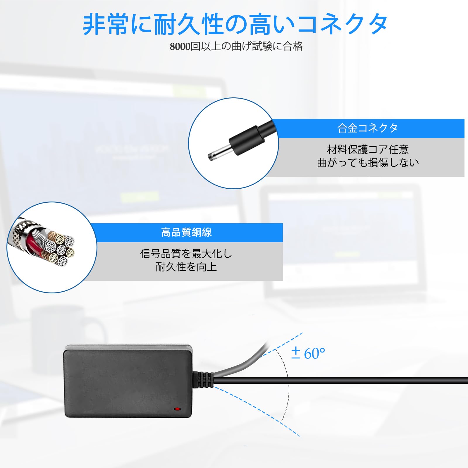 Amazon.co.jp: ACアダプター 12.6V 対応 EENOUR バッテリー FSAK-002