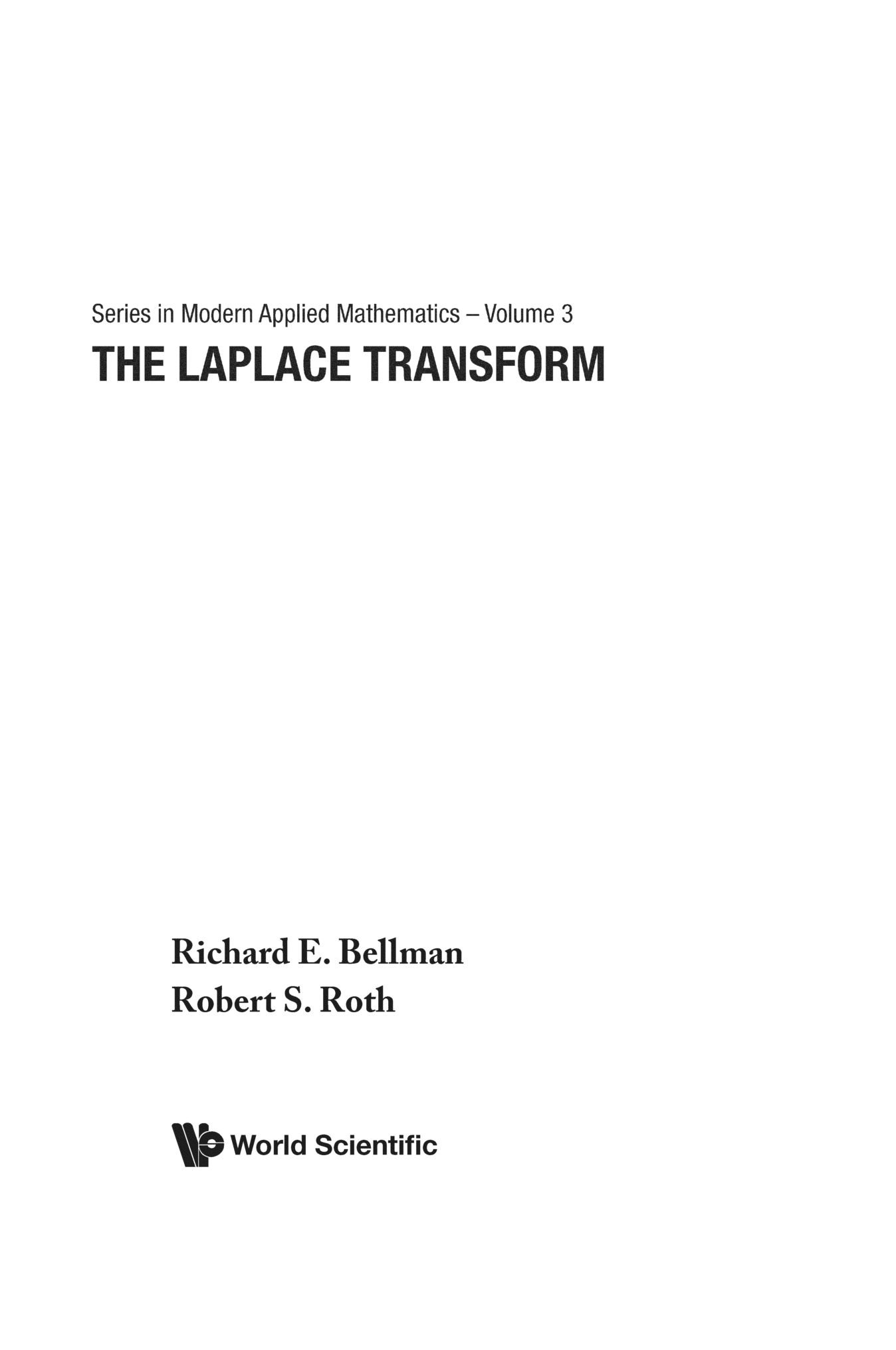 The Laplace Transform