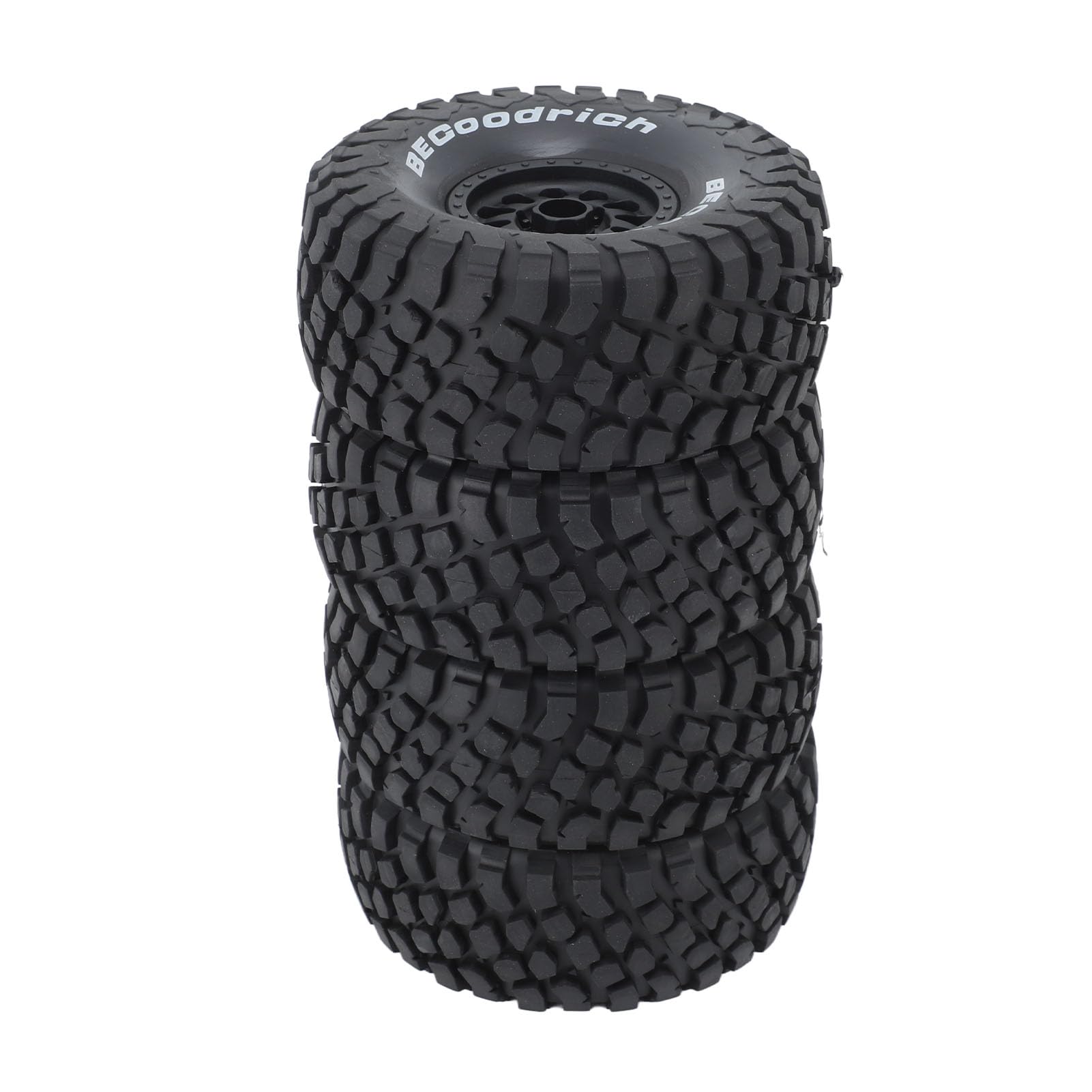 4 Pièces RC Voiture Pneu Poignée en Caoutchouc Plastique Haut Amorti RC Voiture Roue Jante Pneu pour Mojave UDR 1/7 Camion Court