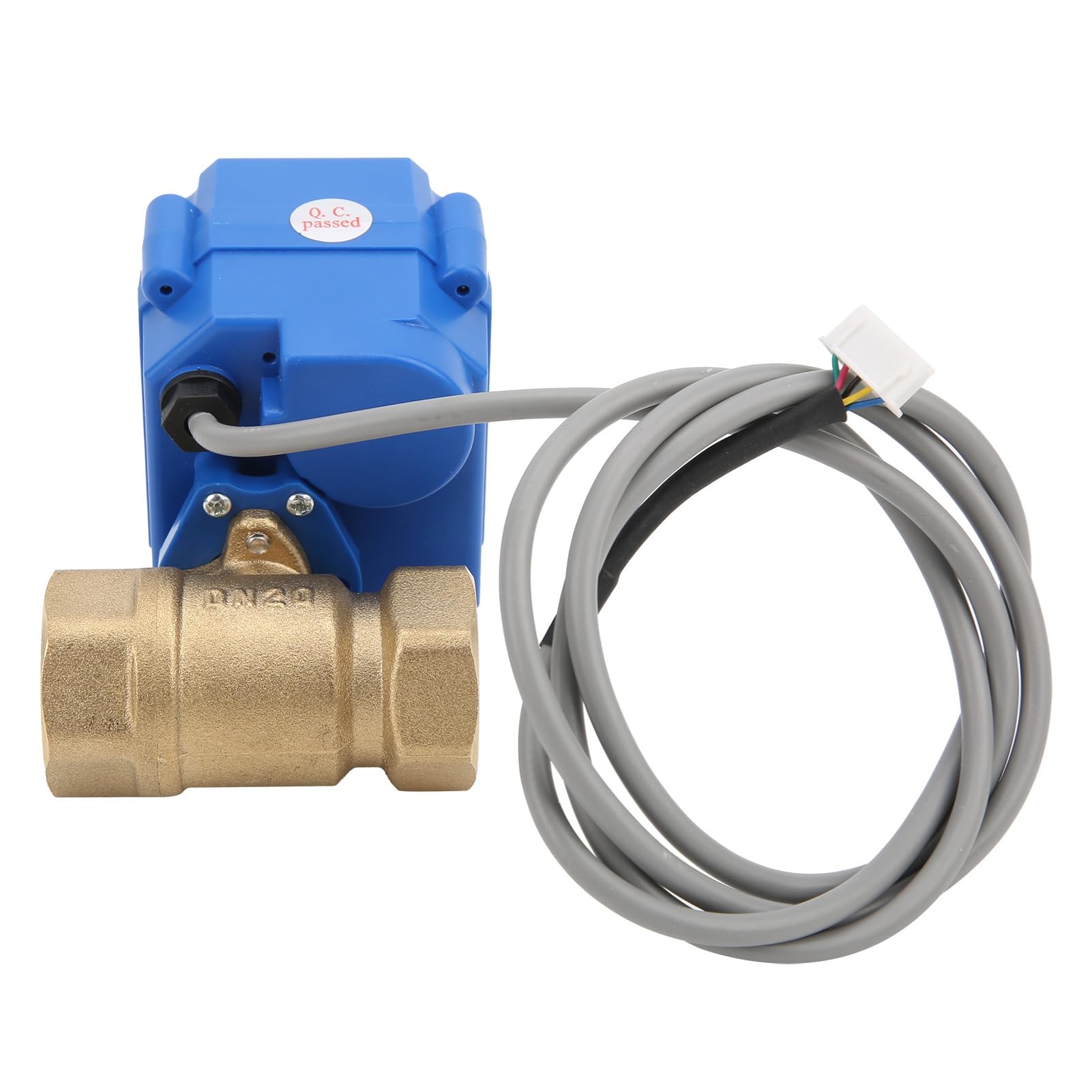 Zerodis Sensore di Allarme per Perdite D'acqua con Valvola a Sfera (Spina | Costruzione in Ottone, Grado di Protezione IP65, Allarme con Attivazione di 1 Secondo, Chiusura Automatica della Valvola,