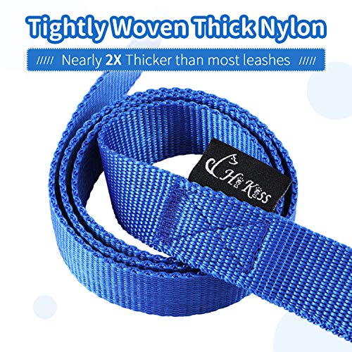 Image of HIKISS Long Dog Leash Obedience Recall Training Agility Lead with Thickening Material for Large Dog - 15ft 20ft 30ft 50ft 100ft Training Leash(Blue 15ft)