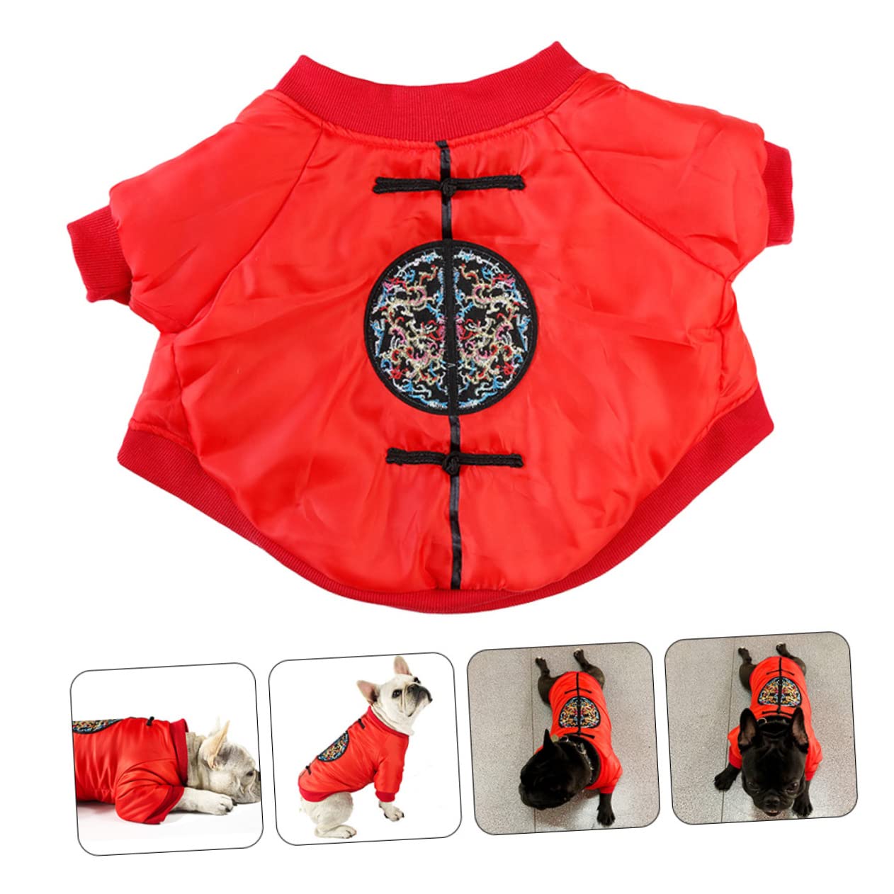 Housoutil 2stücke Pet Wintermantel Für Kleine Hunde Warmes Kostüm Für Outdoor-aktivitäten Und Funktional Für Kaltes Wetter Brustumfang Für Französische Bulldoggen Pugs Und