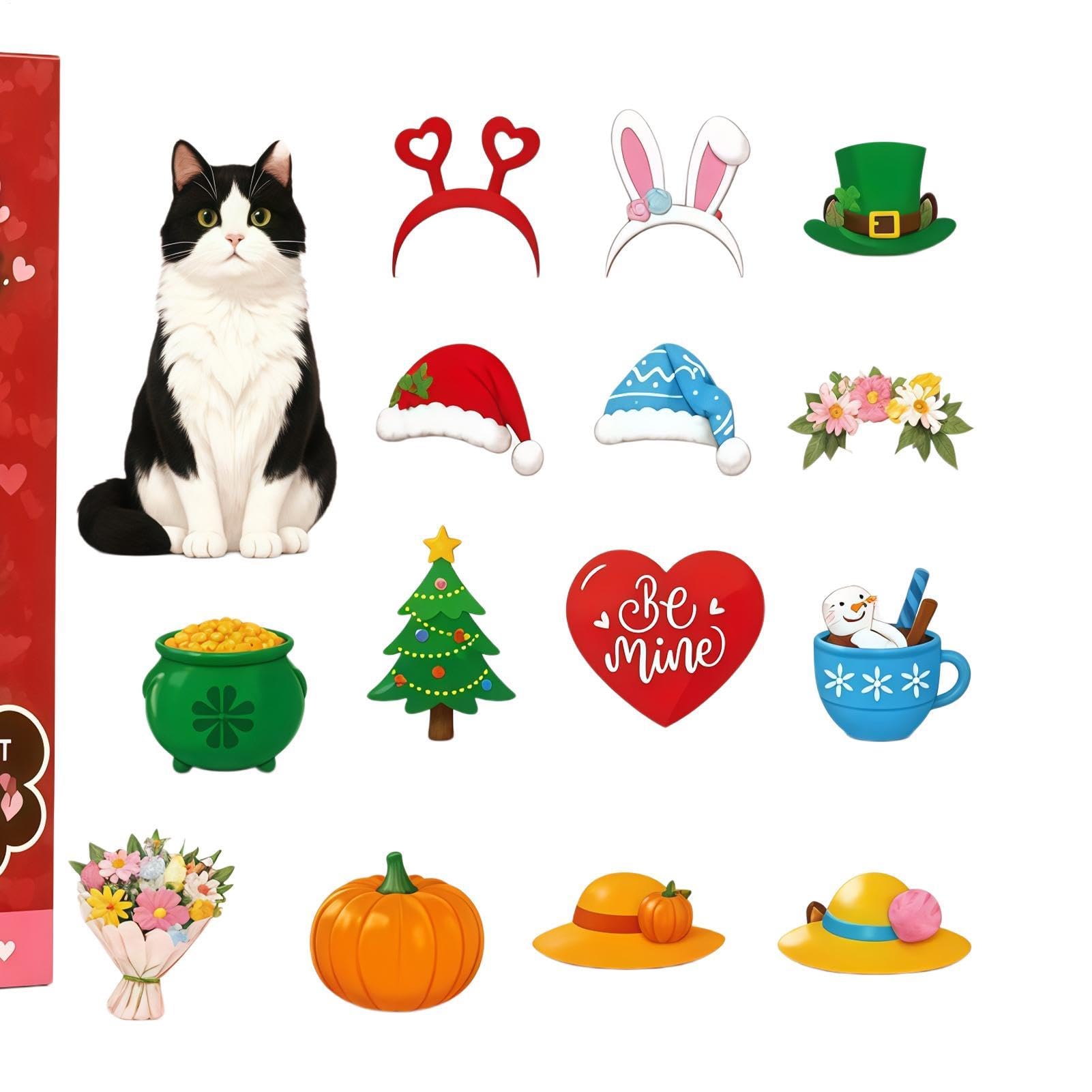 Calendario de Adviento de Madera de Navidad 27 Piezas de Navideños | Calendario en Madera para Cuenta Atrás Navideña Para el Árbol, la Pared, la Mesa, las Vacaciones, la , el Hogar, la Oficina