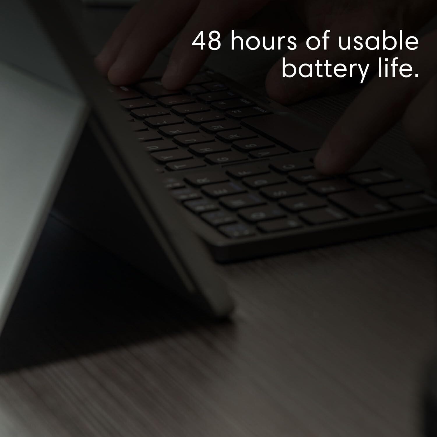 Ares Ultra Slim Pocket Foldable Bluetooth Wireless Keyboard with Touchpad (Silver)