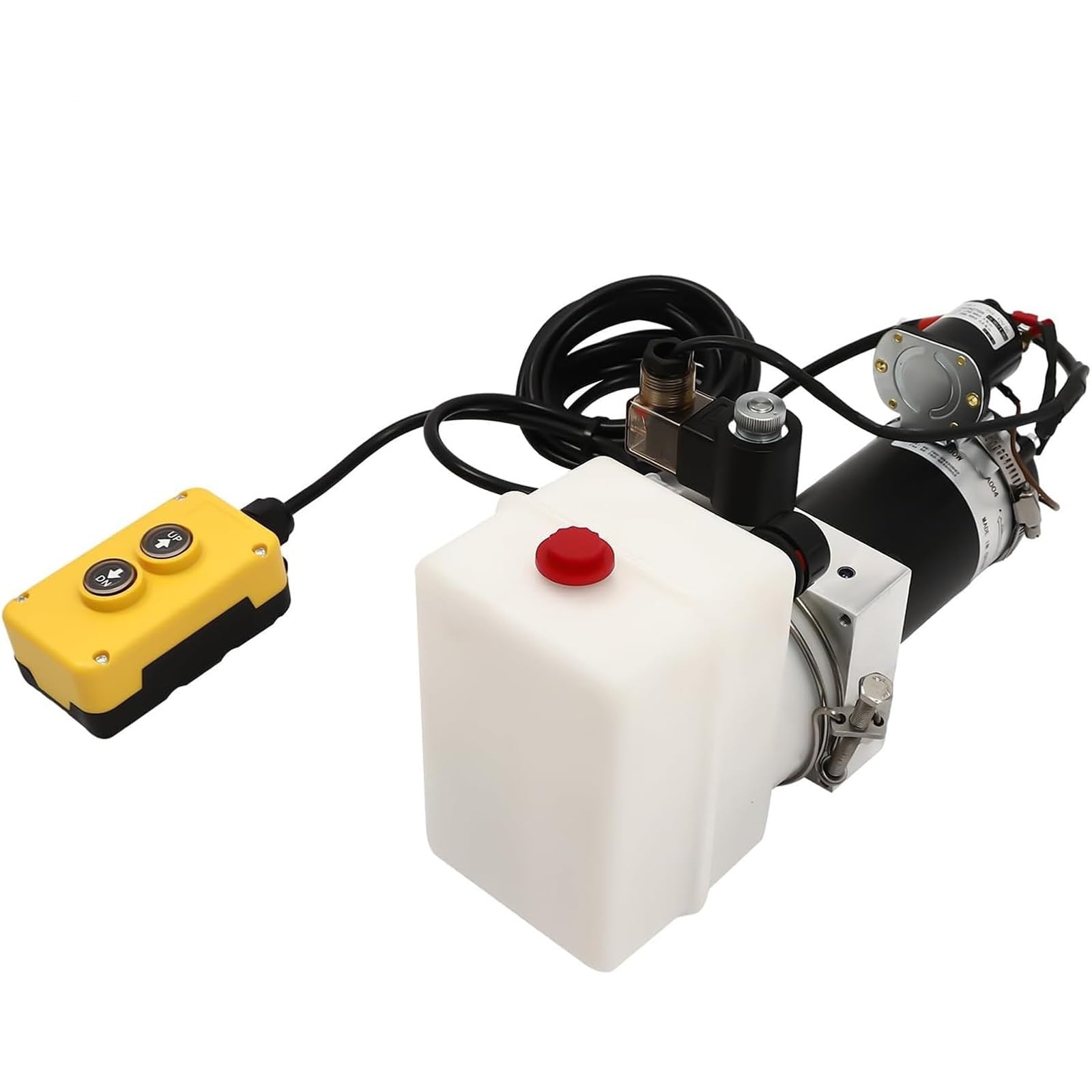 Bomba hidráulica de 24V para sistemas de elevación y volquete con mando a distancia