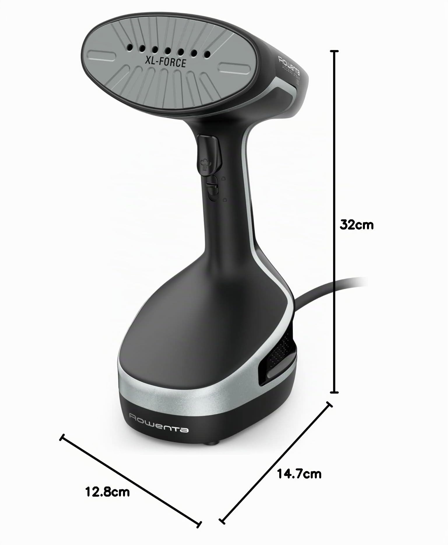 Rowenta Steam Force DR8250 Brosse vapeur 200 W, vapeur continue 30 g/min et coup de vapeur 90 g/min, chauffe rapide, nettoie et désinfecte, 2 réglages de vapeur, tout type de textile