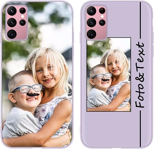 Eouine Funda de teléfono personalizada para Samsung Galaxy S22 Ultra 5G (6.8 pulgadas), fundas personalizadas para teléfonos con imagen, funda