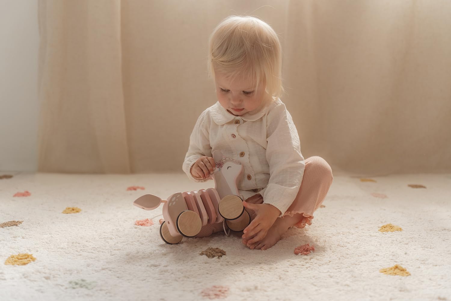 Little Dutch Nachziehtier aus Holz Baby REH - Fairy Garden