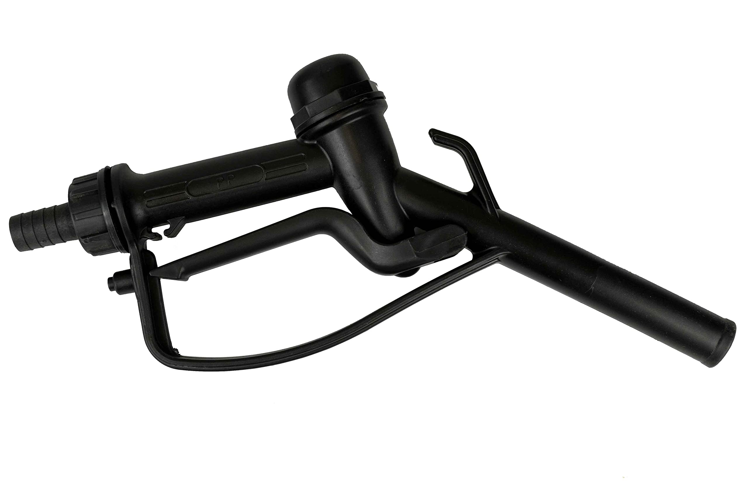 AP Supplies Fuel Gun - Ideal for refueling Vehicles, Machinery, and Equipment, The Fuel Gun ensures a Smooth and Reliable (Fuel Gun Black 1" Barb Inlet - 25mm Outlet)