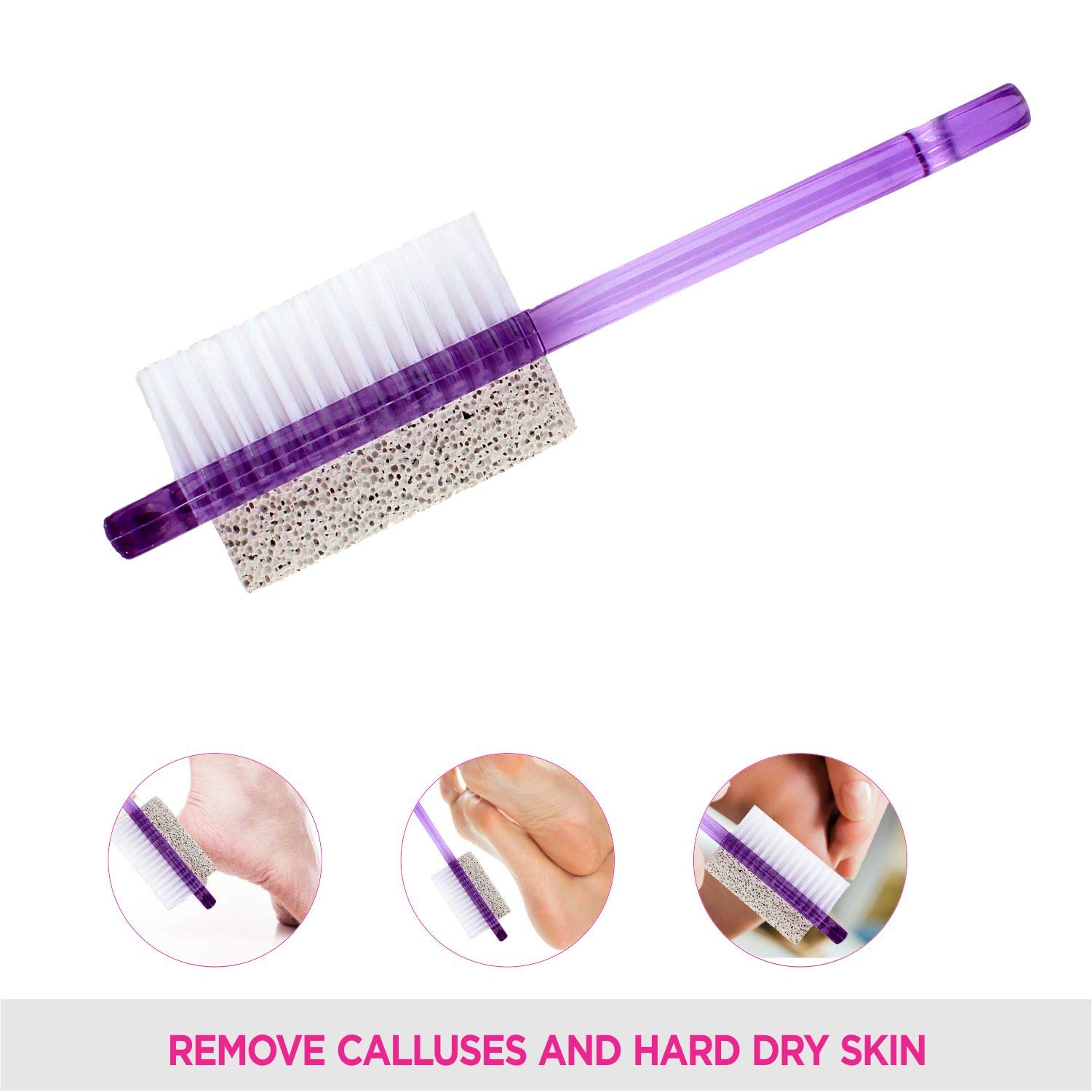 Vega Foot Brush with Pumic Stone 2