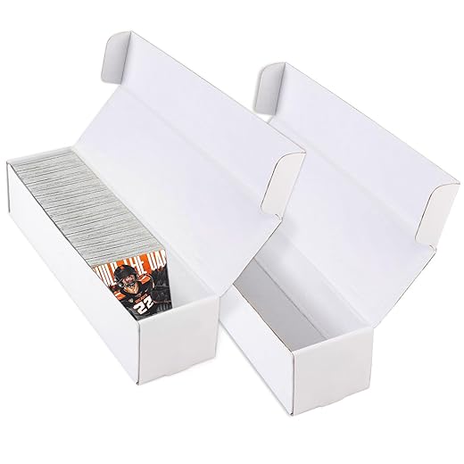 Card Storage Box,2-Pack • 1000 Count Card Box,Trading card storage box for TCG/Mtg/Sports Card Storage and Collection,14.4 INCH Horizontal