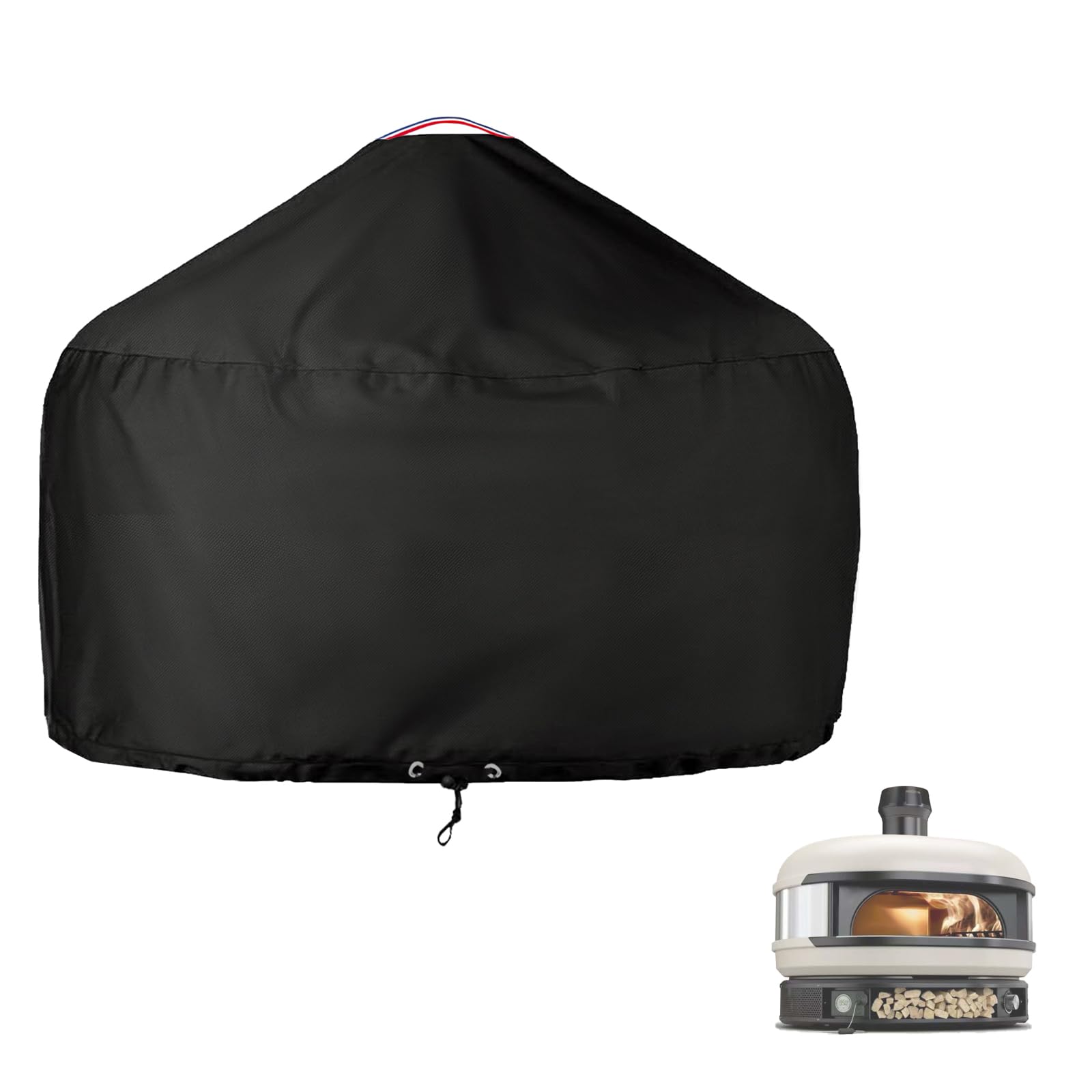 Pizza Oven Cover for Gozney Dome,Heavy Duty 600D Waterproof Cover for Dome Pizza Oven Cover,Black,Only Cover