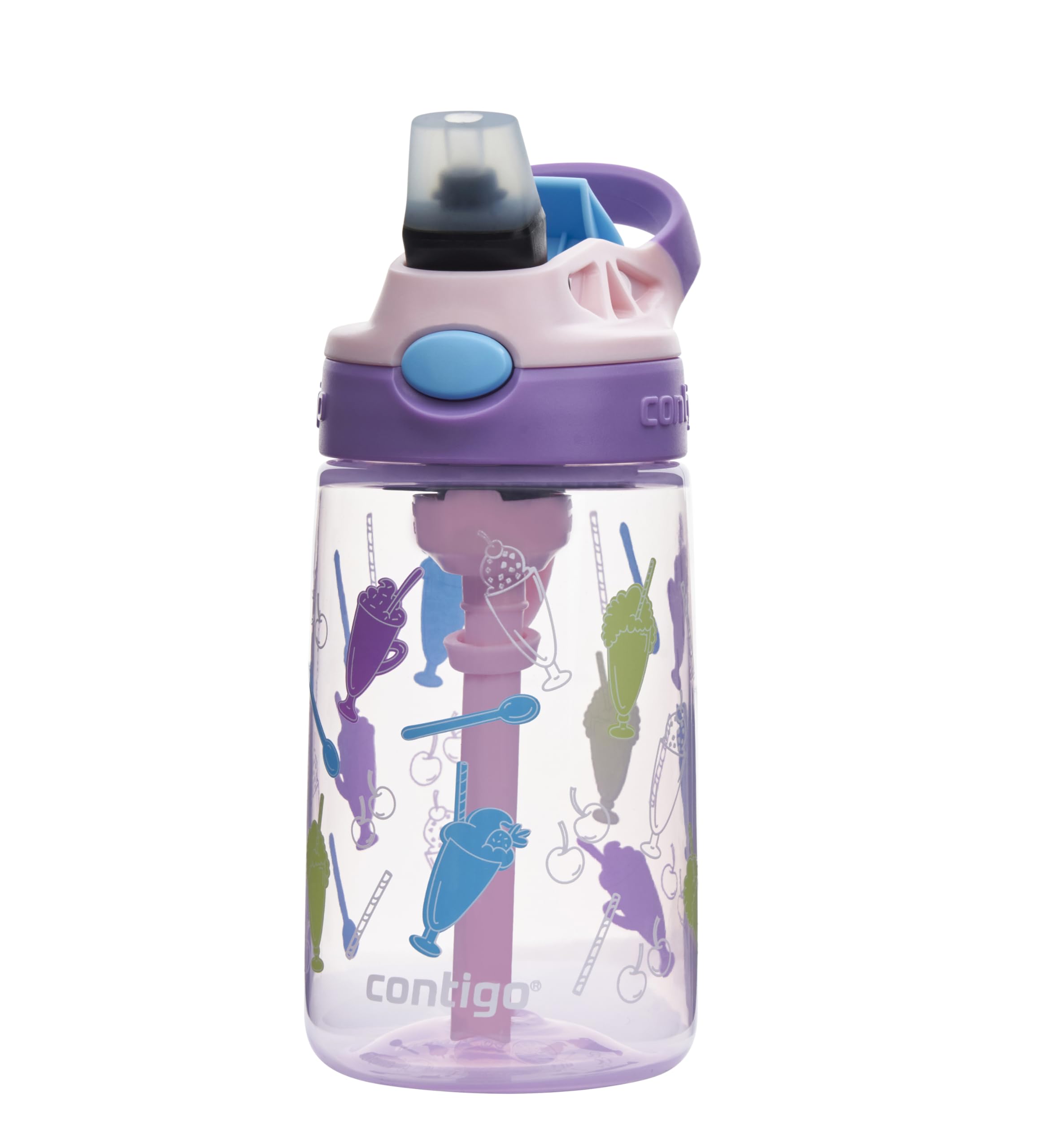 Contigo Kids Water Bottle Easy Clean Autospout with Straw, BPA-free stainless steel drinking bottle, 100% leak-proof, easy to clean, ideal for daycare