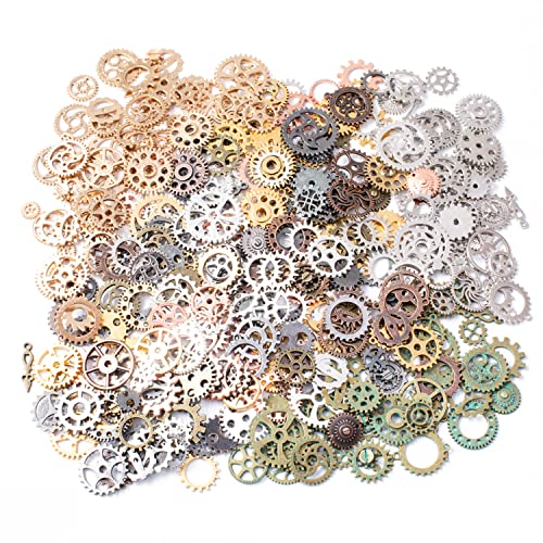 LSYYSL Accesorios de Engranaje, Aleación, 100g, Múltiples Colores, Steampunk, Unisex, Cumpleaños, Círculo, Cierre Redondo