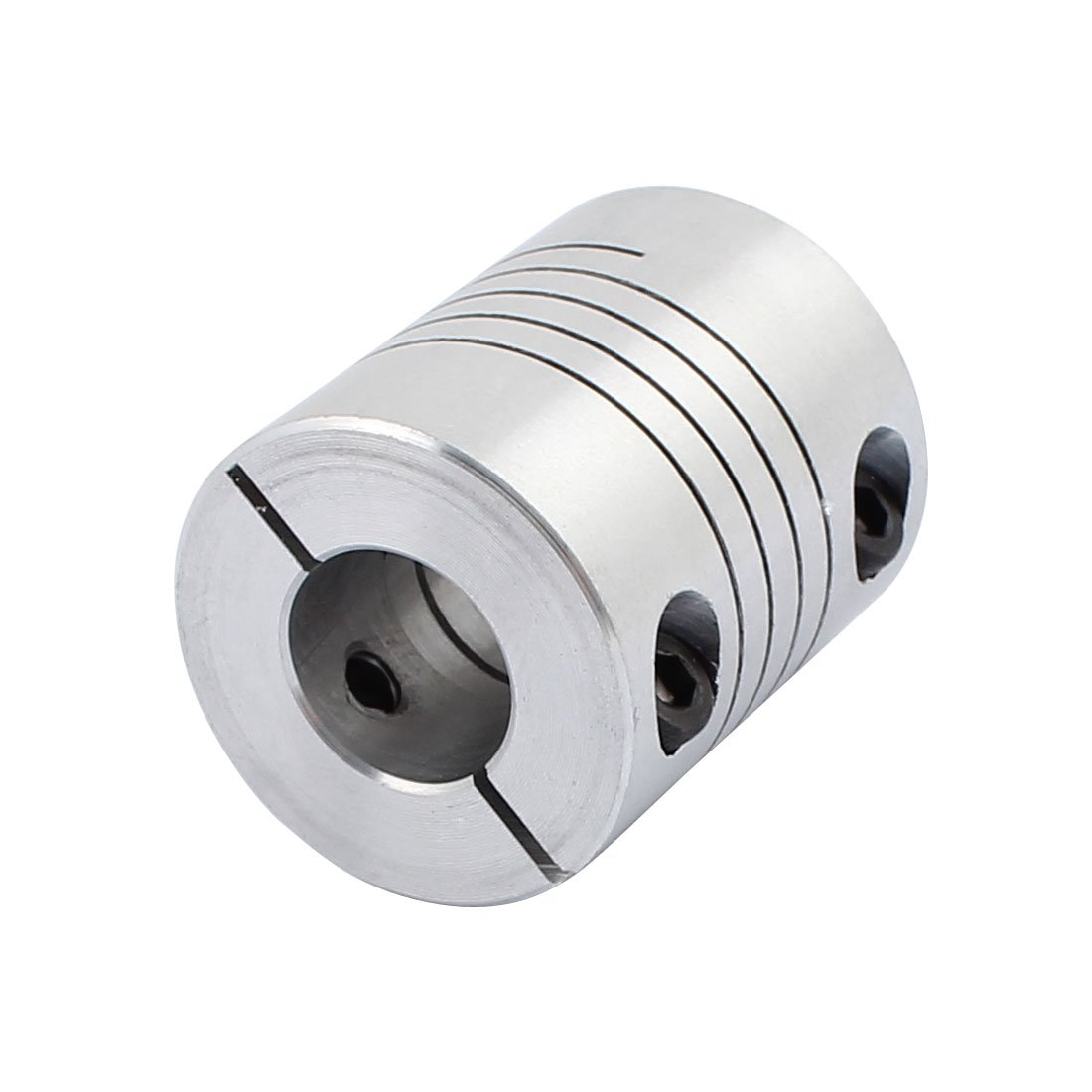 Aexit 6.35mmx12mm Aluminum Electrical equipment Alloy Spline Shaft Flexible Helical Coupling 25mm Diameter 30mm Length