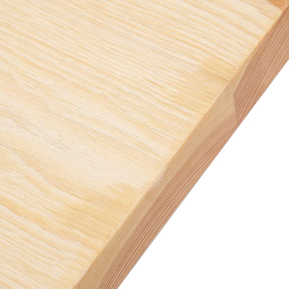 Supfine Stehtisch, quadratischer Bartisch aus Stahl, Industriedesign, Bistrotisch 60 x 60 x 110 cm, Stehtisch (natürliches Holz)