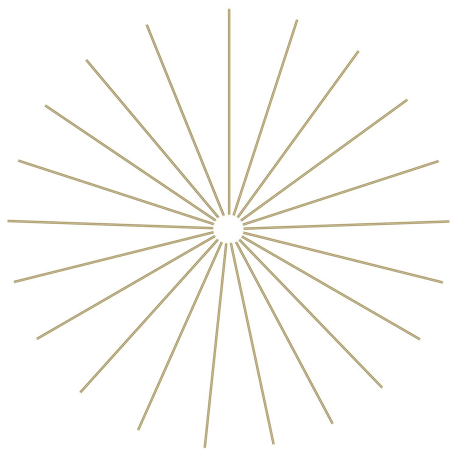 21 Pieces 1.0mm Brass Round Rods - 100mm Length Lathe Bar Stock For DIY Crafts
