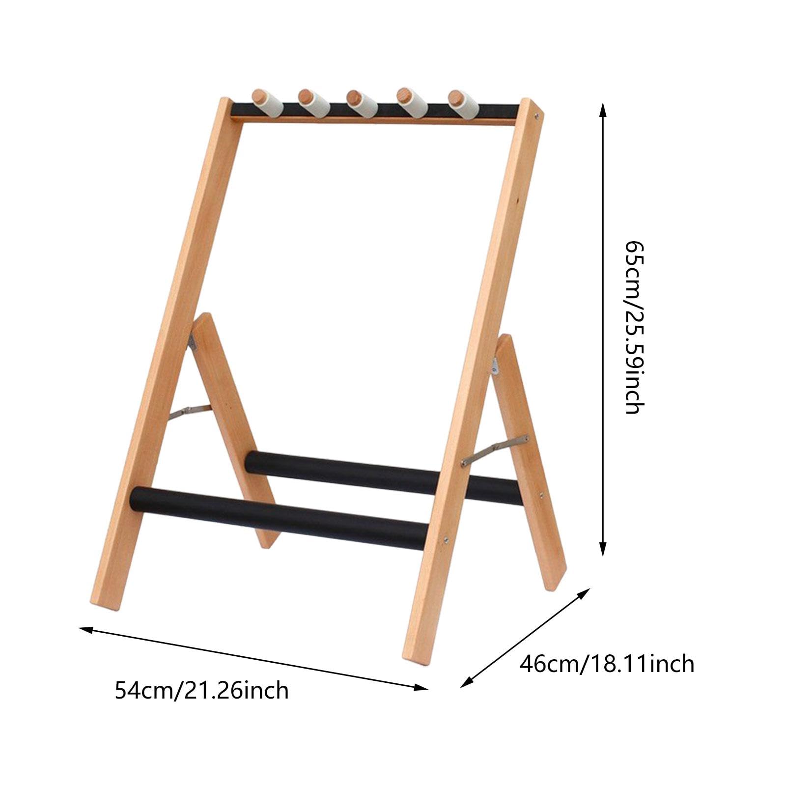 Gitarrenständer für Mehrere Instrumente, Klappbar, Aus Holz für E Gitarre Und Bass, Halte 3 Gitarren