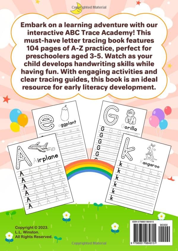 Miniatura 2 de ABC Trace Academy Embark on a Letter Tracing Adventure for Preschoolers A-Z Letter Tracing Book for Kids 3 - 5